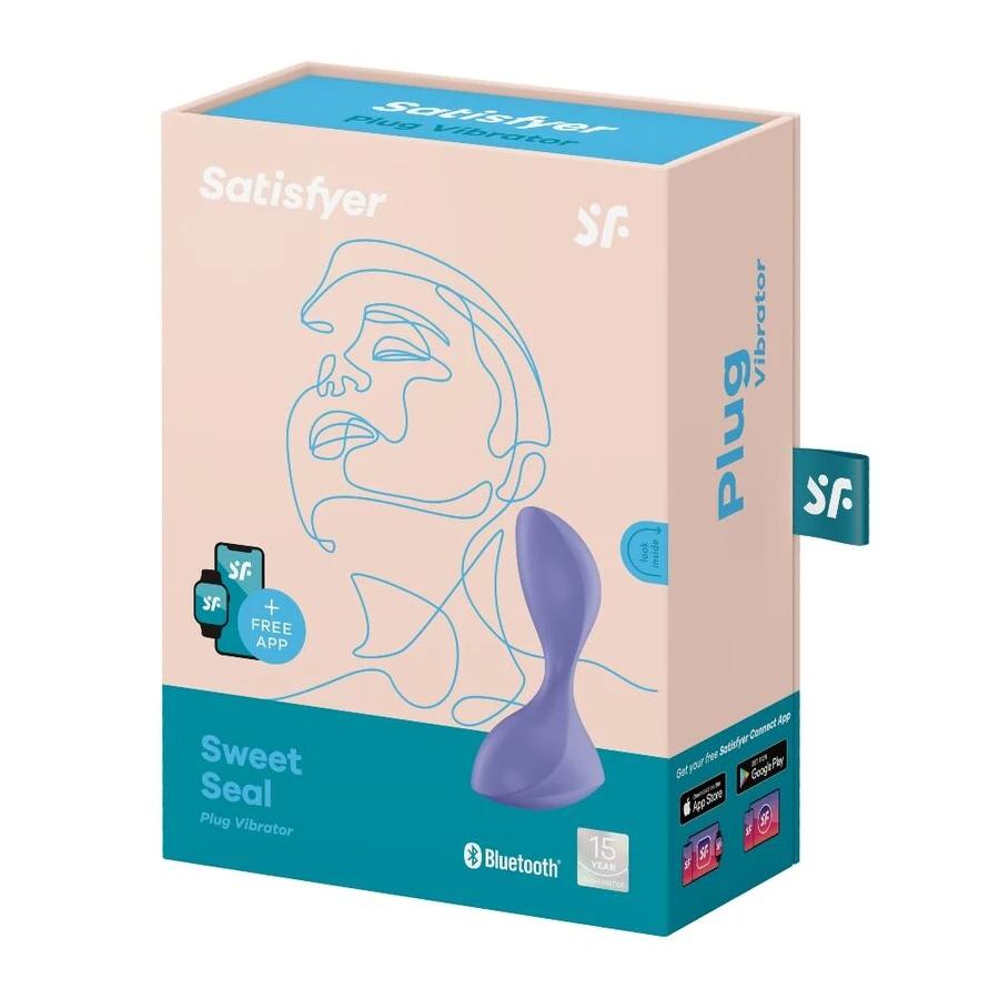 SATISFYER - SWEET SEAL TAPPO VIBRANTE APP VIOLA